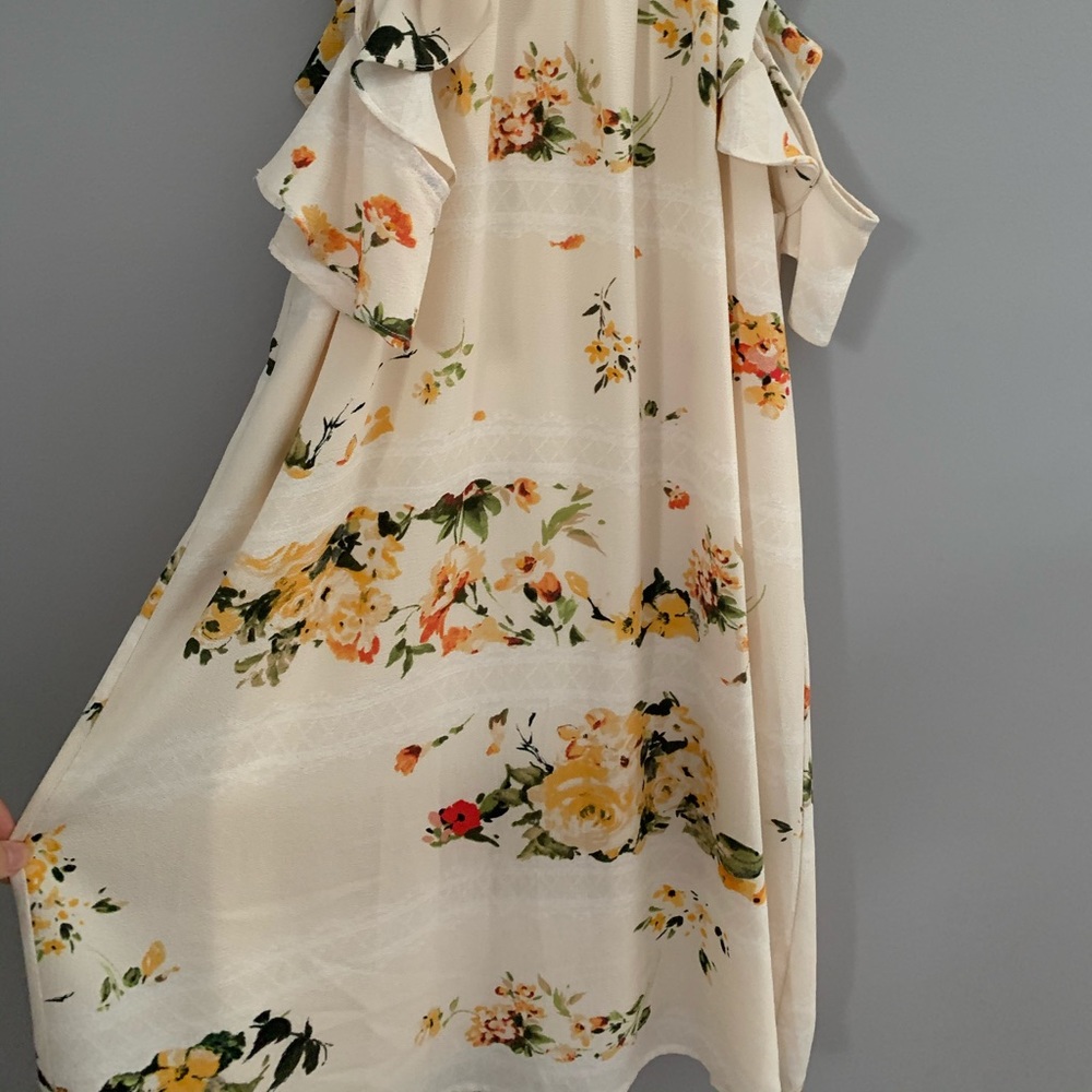 Off Shoulder Floral Summer Dress - Picture 2 of 4